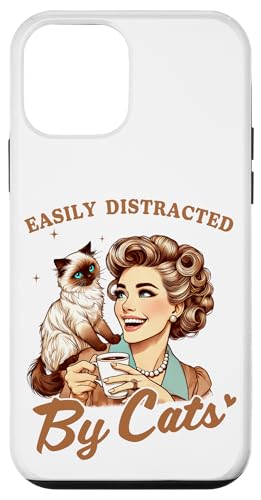Leicht abgelenkt von Himalaya-Katzen, Retro-Himalaya-Katzenmutter Hülle für iPhone 12 mini Leicht abgelenkt von Himalaya-Katzen, Retro-Himalaya-Katzenmutter Hülle für iPhone 12 mini von Cat Tees NYC