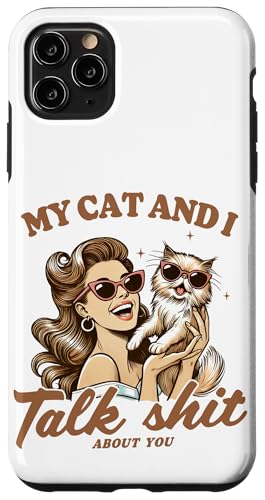 My Cat and I Talk Shit About You Lustige Katze Mama Retro Katze Hülle für iPhone 11 Pro Max My Cat and I Talk Shit About You Lustige Katze Mama Retro Katze Hülle für iPhone 11 Pro Max von Cat Tees NYC
