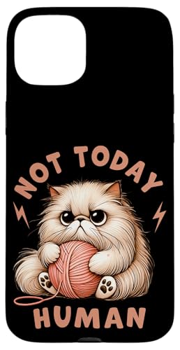 Nicht heute Menschenkatze, Mama, Katze, Papa, süße lustige Katze, Miau Hülle für iPhone 15 Plus Nicht heute Menschenkatze, Mama, Katze, Papa, süße lustige Katze, Miau Hülle für iPhone 15 Plus von Cat Tees NYC