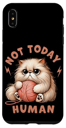 Nicht heute Menschenkatze, Mama, Katze, Papa, süße lustige Katze, Miau Hülle für iPhone XS Max Nicht heute Menschenkatze, Mama, Katze, Papa, süße lustige Katze, Miau Hülle für iPhone XS Max von Cat Tees NYC