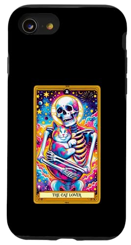Tarotkarte für Katzenliebhaber, Katze, Mutter, Katze, Papa, Kätzchen, Kätzchen, Katze, Liebe Hülle für iPhone SE (2020) / 7 / 8 von Cat Tees NYC