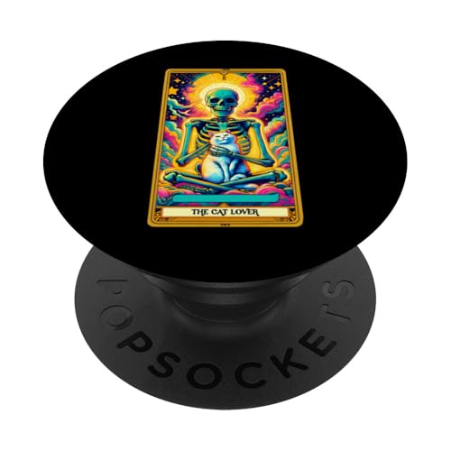 Tarotkarte für Katzenliebhaber, Katze, Mutter, Katze, Papa, Kätzchen, Kätzchen, Katze, Liebe PopSockets Klebender PopGrip von Cat Tees NYC