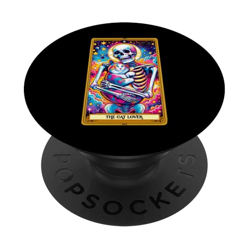 Tarotkarte für Katzenliebhaber, Katze, Mutter, Katze, Papa, Kätzchen, Kätzchen, Katze, Liebe PopSockets Klebender PopGrip von Cat Tees NYC