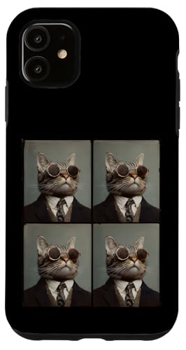 Lustige Photobooth-Katze mit Sonnenbrille und Anzug Hülle für iPhone 11 Lustige Photobooth-Katze mit Sonnenbrille und Anzug Hülle für iPhone 11 von Cat and Kitten Photograph Designs