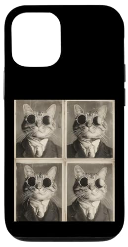 Lustige Photobooth-Katze mit Sonnenbrille und Anzug Hülle für iPhone 12/12 Pro Lustige Photobooth-Katze mit Sonnenbrille und Anzug Hülle für iPhone 12/12 Pro von Cat and Kitten Photograph Designs