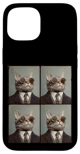 Lustige Photobooth-Katze mit Sonnenbrille und Anzug Hülle für iPhone 15 Lustige Photobooth-Katze mit Sonnenbrille und Anzug Hülle für iPhone 15 von Cat and Kitten Photograph Designs