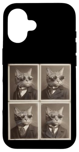 Lustige Photobooth-Katze mit Sonnenbrille und Anzug Hülle für iPhone 16 Lustige Photobooth-Katze mit Sonnenbrille und Anzug Hülle für iPhone 16 von Cat and Kitten Photograph Designs