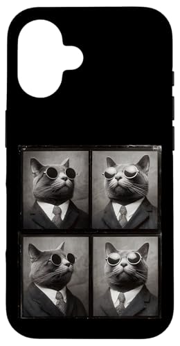 Lustige Photobooth-Katze mit Sonnenbrille und Anzug Hülle für iPhone 16 Lustige Photobooth-Katze mit Sonnenbrille und Anzug Hülle für iPhone 16 von Cat and Kitten Photograph Designs