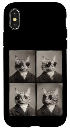 Lustige Photobooth-Katze mit Sonnenbrille und Anzug Hülle für iPhone X/XS Lustige Photobooth-Katze mit Sonnenbrille und Anzug Hülle für iPhone X/XS von Cat and Kitten Photograph Designs