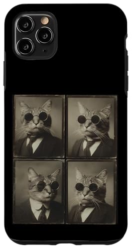 Vintage Photobooth Katze trägt Sonnenbrille und Anzug Hülle für iPhone 11 Pro Max Vintage Photobooth Katze trägt Sonnenbrille und Anzug Hülle für iPhone 11 Pro Max von Cat and Kitten Photograph Designs