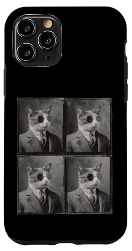 Vintage Photobooth Katze trägt Sonnenbrille und Anzug Hülle für iPhone 11 Pro Vintage Photobooth Katze trägt Sonnenbrille und Anzug Hülle für iPhone 11 Pro von Cat and Kitten Photograph Designs