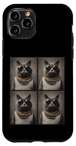 Vintage Photobooth Katze trägt Sonnenbrille und Anzug Hülle für iPhone 11 Pro Vintage Photobooth Katze trägt Sonnenbrille und Anzug Hülle für iPhone 11 Pro von Cat and Kitten Photograph Designs