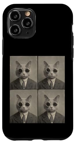 Vintage Photobooth Katze trägt Sonnenbrille und Anzug Hülle für iPhone 11 Pro Vintage Photobooth Katze trägt Sonnenbrille und Anzug Hülle für iPhone 11 Pro von Cat and Kitten Photograph Designs