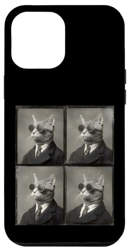 Vintage Photobooth Katze trägt Sonnenbrille und Anzug Hülle für iPhone 12 Pro Max Vintage Photobooth Katze trägt Sonnenbrille und Anzug Hülle für iPhone 12 Pro Max von Cat and Kitten Photograph Designs