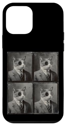 Vintage Photobooth Katze trägt Sonnenbrille und Anzug Hülle für iPhone 12 mini Vintage Photobooth Katze trägt Sonnenbrille und Anzug Hülle für iPhone 12 mini von Cat and Kitten Photograph Designs