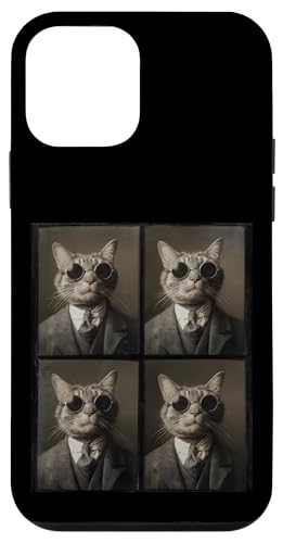 Vintage Photobooth Katze trägt Sonnenbrille und Anzug Hülle für iPhone 12 mini Vintage Photobooth Katze trägt Sonnenbrille und Anzug Hülle für iPhone 12 mini von Cat and Kitten Photograph Designs