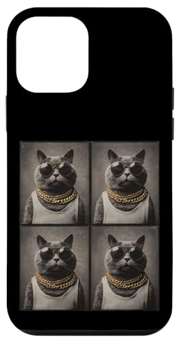 Vintage Photobooth Katze trägt Sonnenbrille und Anzug Hülle für iPhone 12 mini Vintage Photobooth Katze trägt Sonnenbrille und Anzug Hülle für iPhone 12 mini von Cat and Kitten Photograph Designs