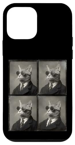 Vintage Photobooth Katze trägt Sonnenbrille und Anzug Hülle für iPhone 12 mini Vintage Photobooth Katze trägt Sonnenbrille und Anzug Hülle für iPhone 12 mini von Cat and Kitten Photograph Designs
