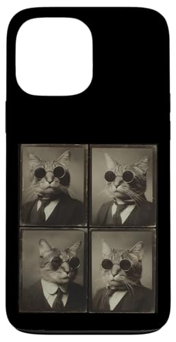 Vintage Photobooth Katze trägt Sonnenbrille und Anzug Hülle für iPhone 13 Pro Max Vintage Photobooth Katze trägt Sonnenbrille und Anzug Hülle für iPhone 13 Pro Max von Cat and Kitten Photograph Designs