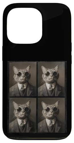 Vintage Photobooth Katze trägt Sonnenbrille und Anzug Hülle für iPhone 13 Pro Vintage Photobooth Katze trägt Sonnenbrille und Anzug Hülle für iPhone 13 Pro von Cat and Kitten Photograph Designs