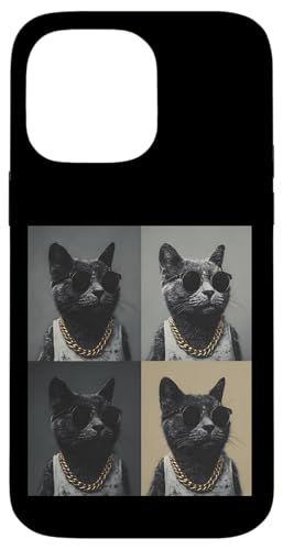 Vintage Photobooth Katze trägt Sonnenbrille und Anzug Hülle für iPhone 14 Pro Max Vintage Photobooth Katze trägt Sonnenbrille und Anzug Hülle für iPhone 14 Pro Max von Cat and Kitten Photograph Designs