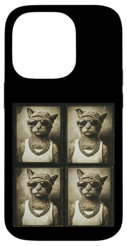 Vintage Photobooth Katze trägt Sonnenbrille und Anzug Hülle für iPhone 14 Pro Vintage Photobooth Katze trägt Sonnenbrille und Anzug Hülle für iPhone 14 Pro von Cat and Kitten Photograph Designs