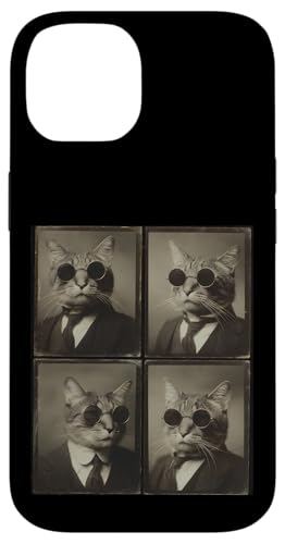 Vintage Photobooth Katze trägt Sonnenbrille und Anzug Hülle für iPhone 14 Vintage Photobooth Katze trägt Sonnenbrille und Anzug Hülle für iPhone 14 von Cat and Kitten Photograph Designs