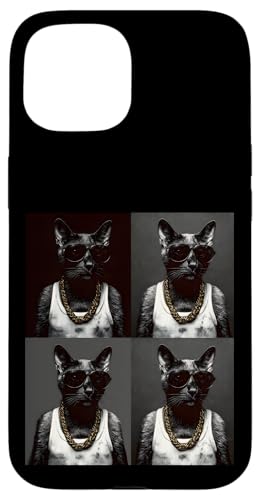 Vintage Photobooth Katze trägt Sonnenbrille und Anzug Hülle für iPhone 15 Vintage Photobooth Katze trägt Sonnenbrille und Anzug Hülle für iPhone 15 von Cat and Kitten Photograph Designs