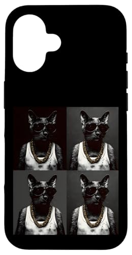 Vintage Photobooth Katze trägt Sonnenbrille und Anzug Hülle für iPhone 16 Vintage Photobooth Katze trägt Sonnenbrille und Anzug Hülle für iPhone 16 von Cat and Kitten Photograph Designs