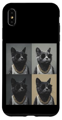 Vintage Photobooth Katze trägt Sonnenbrille und Anzug Hülle für iPhone XS Max Vintage Photobooth Katze trägt Sonnenbrille und Anzug Hülle für iPhone XS Max von Cat and Kitten Photograph Designs