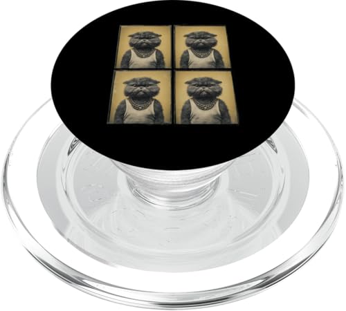 Vintage Photobooth Katze trägt Sonnenbrille und Anzug PopSockets PopGrip für MagSafe Vintage Photobooth Katze trägt Sonnenbrille und Anzug PopSockets PopGrip für MagSafe von Cat and Kitten Photograph Designs