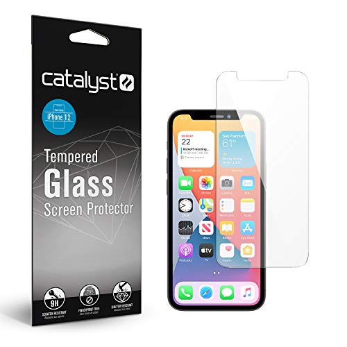 Catalyst Entwickelt für iPhone 12 Mini Displayschutzfolie aus gehärtetem Glas Reinigungspad, HD-Kratzschutz, blasenfreier, einfach zu installierender Bildschirmfolie, Staubentfernungsstift von Catalyst