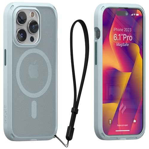 Catalyst Influence Case for iPhone 15 Pro, Wireless Charging Compatible, Drop Proof, Anti Fingerprint, Raised Edges, Preventing Scratches, 30% Louder Forward Audio, Lanyard Included- Sage Green von Catalyst
