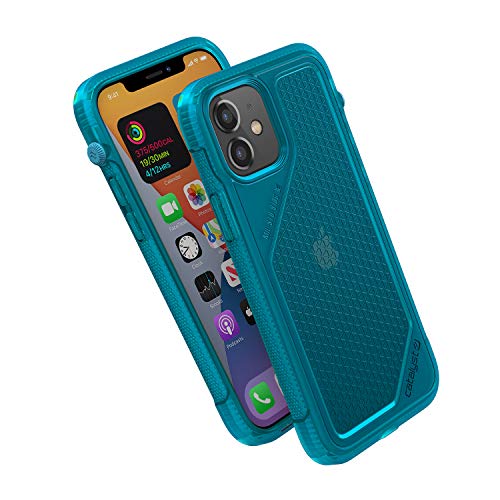 Catalyst Vibe Series Hülle, designt für iPhone 12/12 Pro, patentierte drehbare Stummschaltung, 3 m fallfest, kompatibel mit MagSafe, Crux-Zubehör Befestigungssystem - Bondi Blue von Catalyst