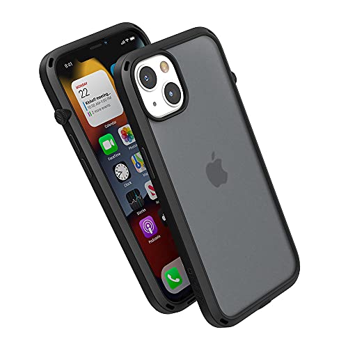 Catalyst – iPhone 13-Hülle der Influence-Serie, schlanke Hülle, fingerabdrucksichere Schutzhülle, sturzsicherer Schutz, mit Umhängeband – Schwarz (Stealth Black) von Catalyst