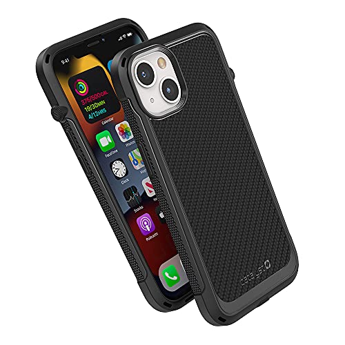 Catalyst – iPhone 13-Hülle der Vibe-Serie, kompatibel mit MagSafe, sturzsicherer Schutz, schlankes Design, mit Umhängeband – Schwarz (Stealth Black) von Catalyst