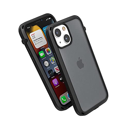 Catalyst – iPhone 13 Mini-Hülle der Influence-Serie, schlanke Hülle, fingerabdrucksichere Schutzhülle, sturzsicherer Schutz, mit Umhängeband – Schwarz (Stealth Black) von Catalyst