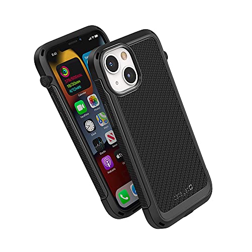 Catalyst – iPhone 13 Mini-Hülle der Vibe-Serie, kompatibel mit MagSafe, sturzsicherer Schutz, schlankes Design, mit Umhängeband – Schwarz (Stealth Black) von Catalyst