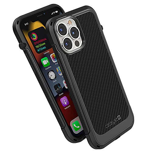 Catalyst – iPhone 13 Pro-Hülle der Vibe-Serie, kompatibel mit MagSafe, sturzsicherer Schutz, schlankes Design, mit Umhängeband – Schwarz (Stealth Black) von Catalyst