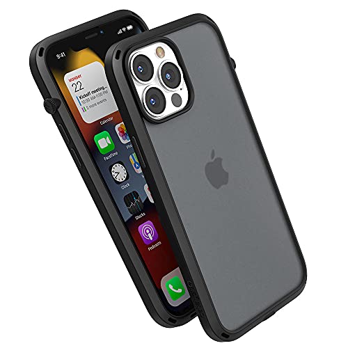 Catalyst – iPhone 13 Pro Max-Hülle der Influence-Serie, schlanke Hülle, fingerabdrucksichere Schutzhülle, sturzsicherer Schutz, mit Umhängeband – Schwarz (Stealth Black) von Catalyst