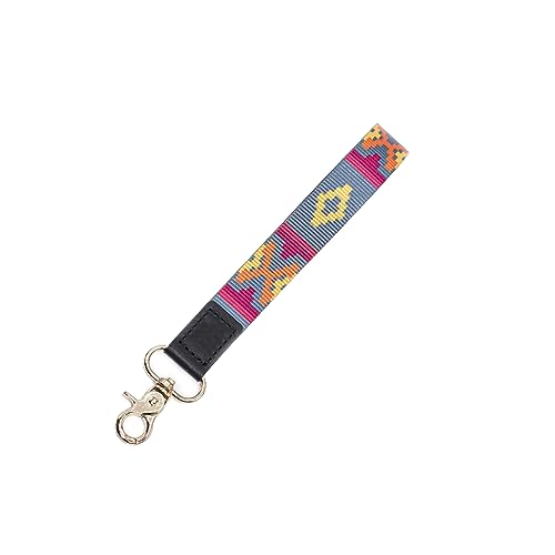 Schlüsselband Kurz, Handschlaufe Leder, Wristlet Schlüsselband mit Runde Schnalle, für Schlüssel, ID Badge Card Holder, Mobile Handys Telefon (B) von Catekro