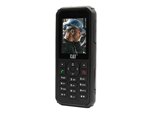 CAT B40 - Robustes Outdoor Handy mit 4G LTE (Sturzsicher, Wasser- & Staubdicht nach IP69 und MIL SPEC 810H, Antimikrobiell, 100 Lumen Taschenlampe, 2MP Kamera, 2,4" Display, 30 Tage Akku) schwarz von Caterpillar