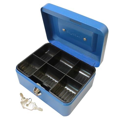 Geldkassette (15,3 cm) blau von Cathedral