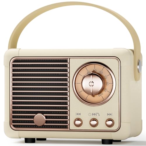 Bluetooth Lautsprecher Musikbox Tragbarer Bluetooth Box Unterstützung U Disk/TF Karte/AUX Coole Sachen Kommunion Geschenke für Mädchen,Kinder Teenager Mädchen, Mädchen Geschenke 11 Jahre(Weiß) von Caulikine
