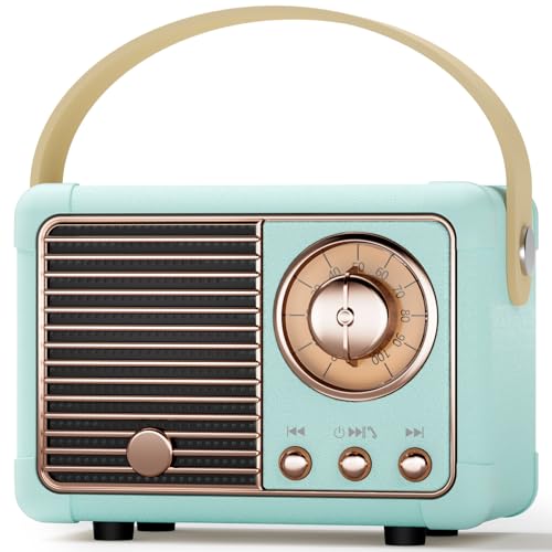 Caulikine Tragbarer Kabelloser Mini Bluetooth Lautsprecher Zimmer Deko mit Freisprechfunktion für Handy und Mikro-SD und USB Deko Schlafzimmer Geschenke Junge 8 Jahre Frauen Geburtstagsgeschenk(Blau) von Caulikine
