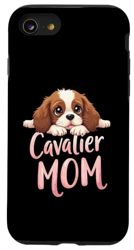 Cavalier Mama, Hund, King Charles Spaniel, Mama, süßer Welpe Hülle für iPhone SE (2020) / 7 / 8 von Cavalier King Charles Spaniel Fun Designs