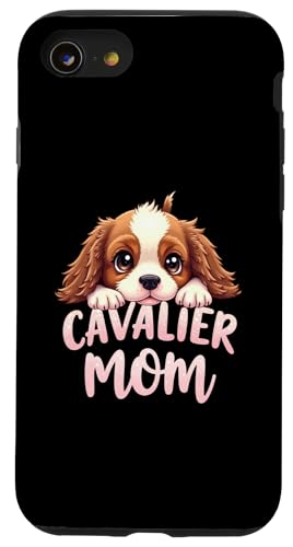 Cavalier Mama, Hund, King Charles Spaniel, Mama, süßer Welpe Hülle für iPhone SE (2020) / 7 / 8 von Cavalier King Charles Spaniel Fun Designs