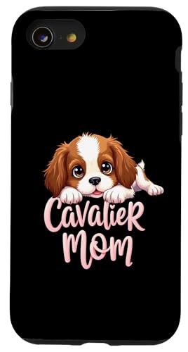Cavalier Mama, Hund, King Charles Spaniel, Mama, süßer Welpe Hülle für iPhone SE (2020) / 7 / 8 von Cavalier King Charles Spaniel Fun Designs