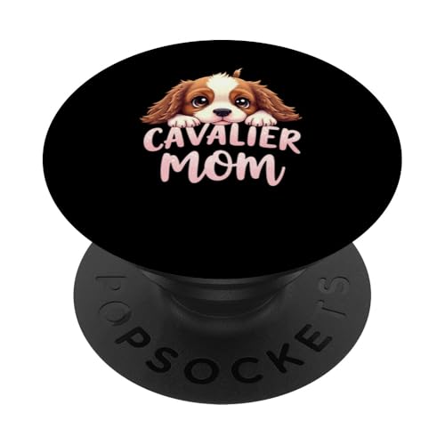 Cavalier Mama, Hund, King Charles Spaniel, Mama, süßer Welpe PopSockets Klebender PopGrip Cavalier Mama, Hund, King Charles Spaniel, Mama, süßer Welpe PopSockets Klebender PopGrip von Cavalier King Charles Spaniel Fun Designs