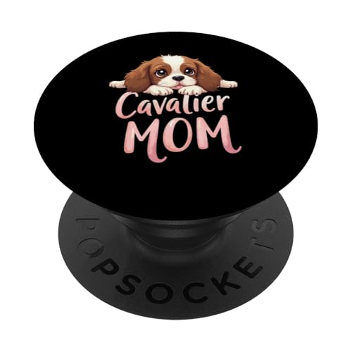 Cavalier Mama, Hund, King Charles Spaniel, Mama, süßer Welpe PopSockets Klebender PopGrip Cavalier Mama, Hund, King Charles Spaniel, Mama, süßer Welpe PopSockets Klebender PopGrip von Cavalier King Charles Spaniel Fun Designs